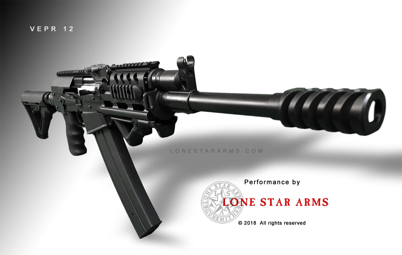 Lone Star Arms Vepr 12 Apollo Quad build, right three-quarter